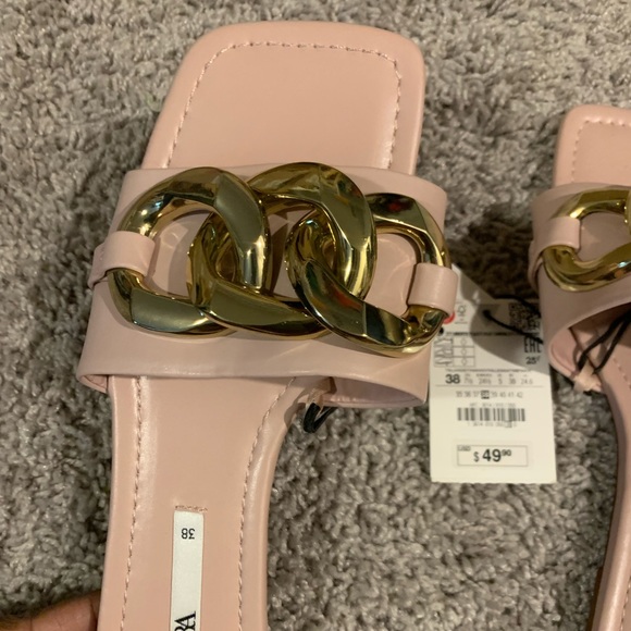 Square Toe Zara Sandals - NWT - Picture 2 of 4